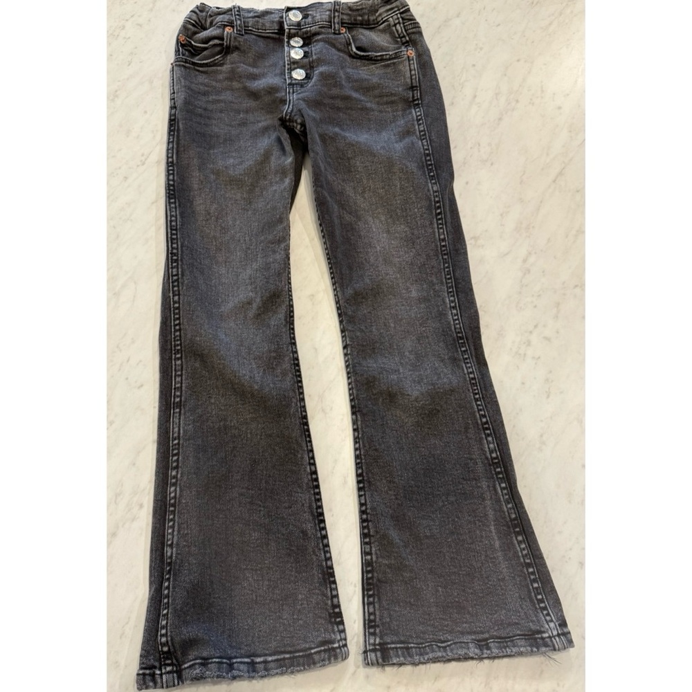 Zara Gray Modern Distressed Jeans